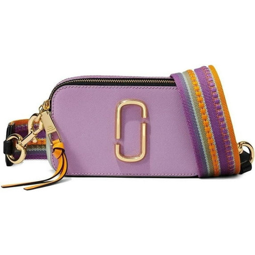 MARC JACOBS Womens Snapshot Color-Blocked Crossbody Regal Orchid Mult MARC JACOBS Womens Snapshot Color-Blocked Crossbody Regal Orchid Mult
