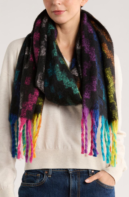 KURT GEIGER Rainbow Geometric Scarf KURT GEIGER Rainbow Geometric Scarf