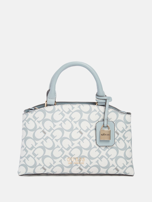 GUESS Easley Small Satchel GREEN Image 1 GUESS Easley Small Satchel GREEN Image 1