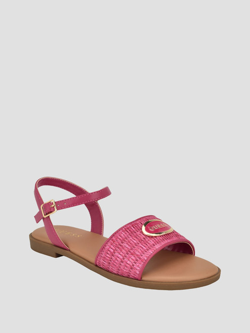 GUESS Moores Raffia Sandals PINK Image 1 GUESS Moores Raffia Sandals PINK Image 1