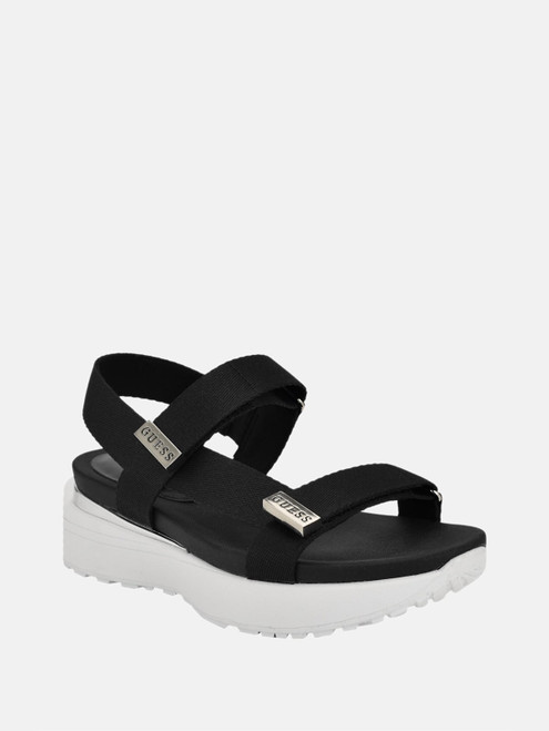 GUESS Tollis Sporty Sandals BLACK Image 1 GUESS Tollis Sporty Sandals BLACK Image 1