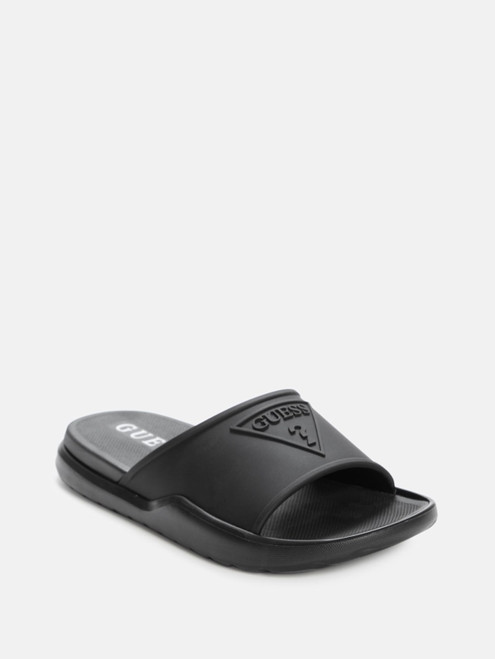 GUESS Marith Pool Slides BLACK Image 1 GUESS Marith Pool Slides BLACK Image 1