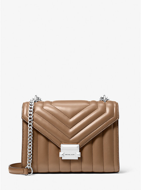 MICHAEL KORS Whitney Medium Quilted Shoulder Bag DRIFTWOOD Image 1 MICHAEL KORS Whitney Medium Quilted Shoulder Bag DRIFTWOOD Image 1