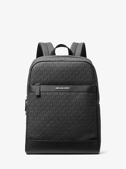 MICHAEL KORS Cooper Medium Signature Logo Backpack BLACK Image 1 MICHAEL KORS Cooper Medium Signature Logo Backpack BLACK Image 1