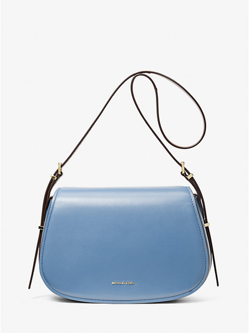 MICHAEL KORS Lydia Medium Leather Crossbody Bag FRENCH BLUE Image 1 MICHAEL KORS Lydia Medium Leather Crossbody Bag FRENCH BLUE Image 1