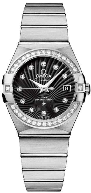 OMEGA Constellation Black Dial Diamond 27Mm Women'S Watch 123.15.27.20.51.001 Image 1 OMEGA Constellation Black Dial Diamond 27Mm Women'S Watch 123.15.27.20.51.001 Image 1