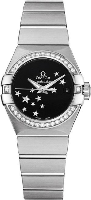 OMEGA Constellation Black Dial Steel Women'S Watch 123.15.27.20.01.001 Image 1 OMEGA Constellation Black Dial Steel Women'S Watch 123.15.27.20.01.001 Image 1
