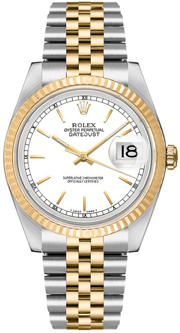ROLEX Datejust 36 Gold Jubilee Two Tone Unisex Watch 16233 Image 1 ROLEX Datejust 36 Gold Jubilee Two Tone Unisex Watch 16233 Image 1