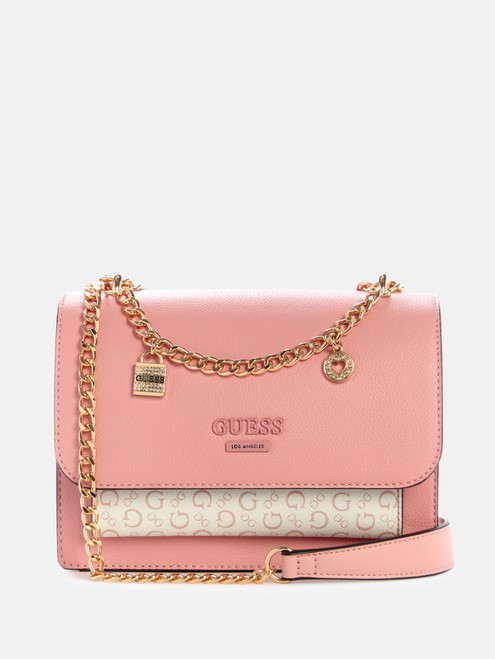 GUESS Beryln Convertible Crossbody PINK Image 1 GUESS Beryln Convertible Crossbody PINK Image 1