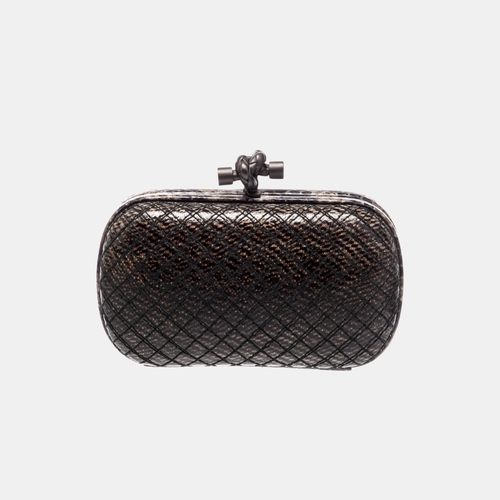 BOTTEGA VENETA Intrecciato Knot - Brown Water Snake (Pre-owned) BOTTEGA VENETA Intrecciato Knot - Brown Water Snake (Pre-owned)