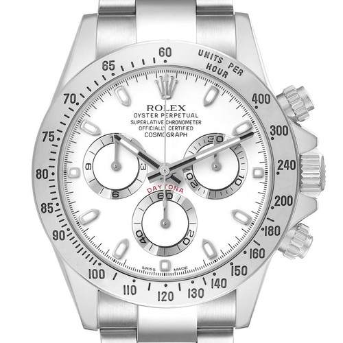 ROLEX Daytona Steel White Dial Mens Watch 116520 Image 1 ROLEX Daytona Steel White Dial Mens Watch 116520 Image 1