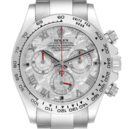 ROLEX Daytona White Gold Meteorite Dial Chronograph Mens Watch 116509 Image 1 ROLEX Daytona White Gold Meteorite Dial Chronograph Mens Watch 116509 Image 1
