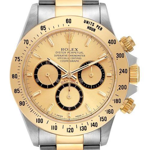 ROLEX Daytona Inverted 6 200 Meter Zenith Movement Steel Yellow Gold Mens Watch 16523 Image 1 ROLEX Daytona Inverted 6 200 Meter Zenith Movement Steel Yellow Gold Mens Watch 16523 Image 1