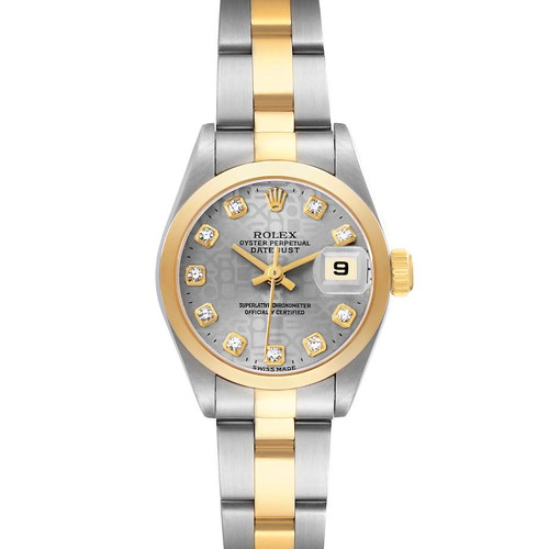 ROLEX Datejust Steel Yellow Gold Diamond Silver Dial Ladies Watch 79163 Image 1 ROLEX Datejust Steel Yellow Gold Diamond Silver Dial Ladies Watch 79163 Image 1