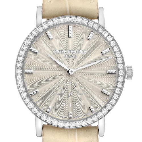 PATEK PHILIPPE Calatrava White Gold Diamond Ladies Watch 7120 7120G Image 1 PATEK PHILIPPE Calatrava White Gold Diamond Ladies Watch 7120 7120G Image 1