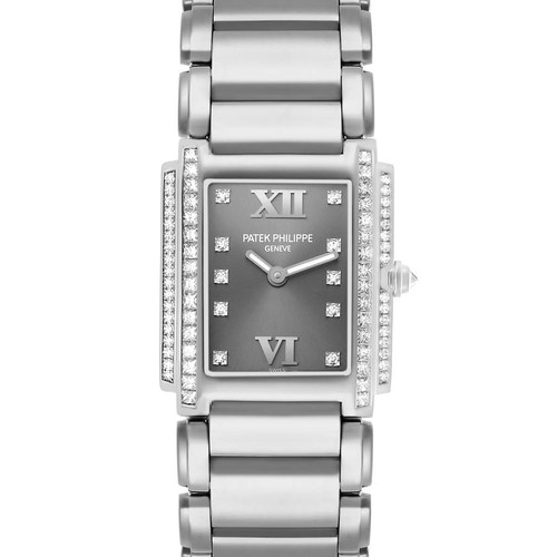 PATEK PHILIPPE Twenty-4 White Gold Diamond Ladies Watch 4910G Image 1 PATEK PHILIPPE Twenty-4 White Gold Diamond Ladies Watch 4910G Image 1
