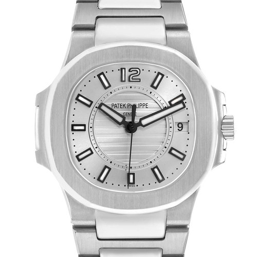 PATEK PHILIPPE Nautilus White Gold Silver Dial Ladies Watch 7011G Image 1 PATEK PHILIPPE Nautilus White Gold Silver Dial Ladies Watch 7011G Image 1