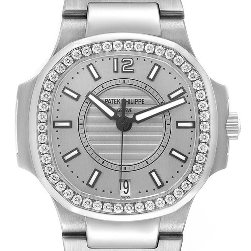 PATEK PHILIPPE Nautilus Steel Diamond Bezel Ladies Watch 7008A Image 1 PATEK PHILIPPE Nautilus Steel Diamond Bezel Ladies Watch 7008A Image 1