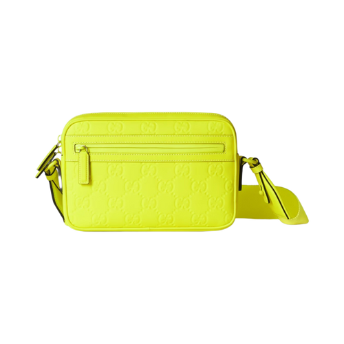 GUCCI Gg Rubber-effect Crossbody Bag GUCCI Gg Rubber-effect Crossbody Bag