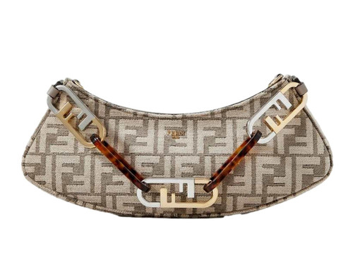 Fendi Zucca Flap Shoulder Bag (SHG-eG04kE) – LuxeDH