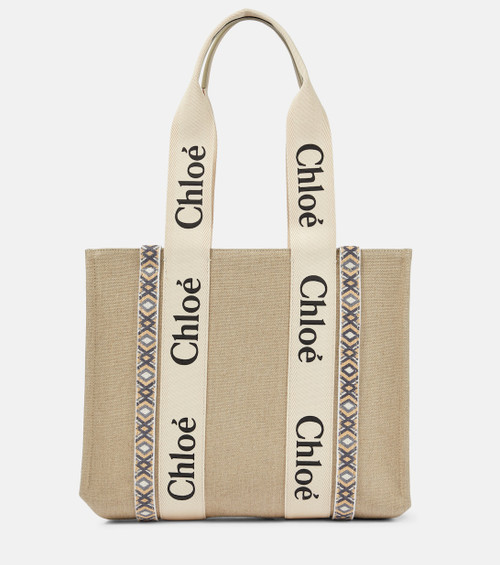 CHLOE Woody Medium canvas tote