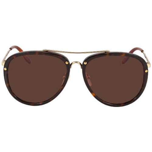 GUCCI  Brown Pilot Men's Sunglasses