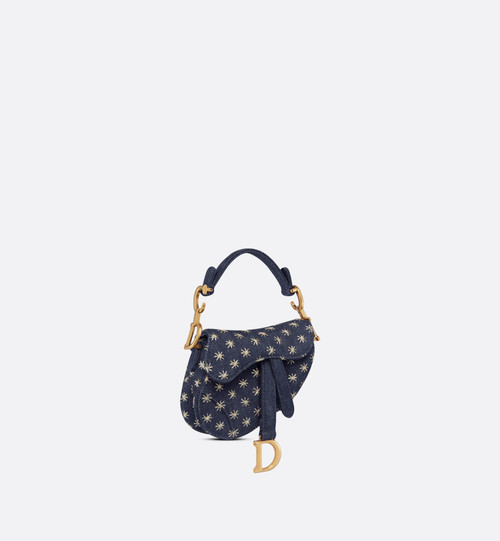 DIOR Micro Saddle Shoulder Bag -Denim Blue