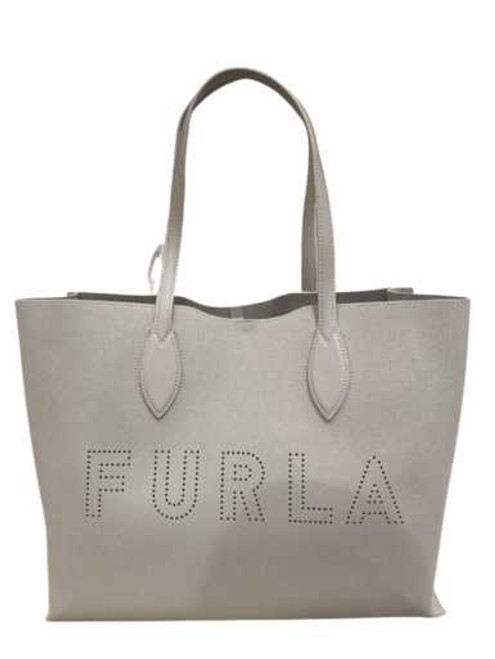 FURLA MINERVA MOONSTONE LEATHER TOTE