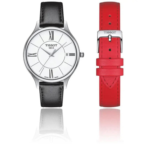 TISSOT Bella Ora Women's Quartz Watch - Black / Red