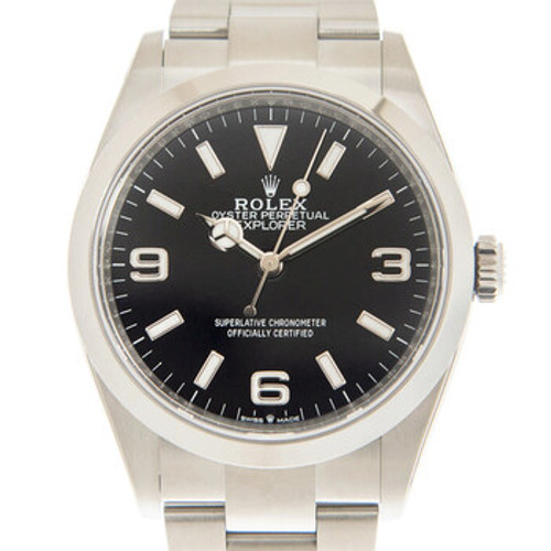 ROLEX Explorer Automatic Chronometer Black Dial Men's Watch