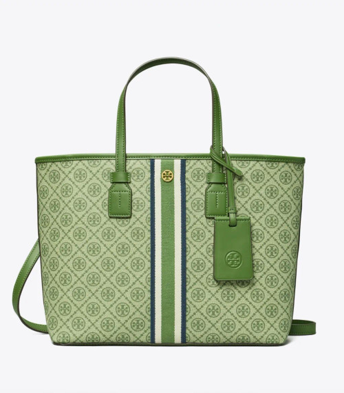 Tory Burch Ella Canvas Quadrant Micro Tote Bag - ShopStyle