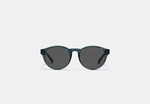 COACH Wythe Round Sunglasses TRANSPARENT BLUE Image 1