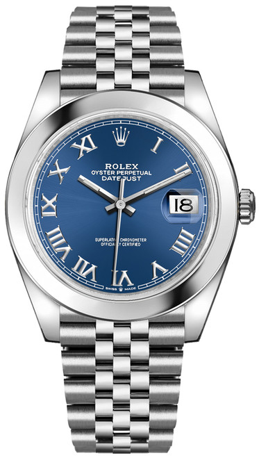 ROLEX Datejust 41 Blue Dial Jubilee Bracelet Men'S Watch 126300-0018 Image 1