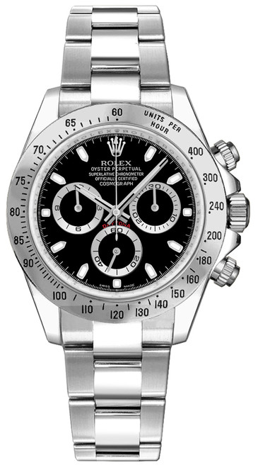 ROLEX Cosmograph Daytona Steel Bezel Black Dial Men
S Watch 116520-0015 Image 1