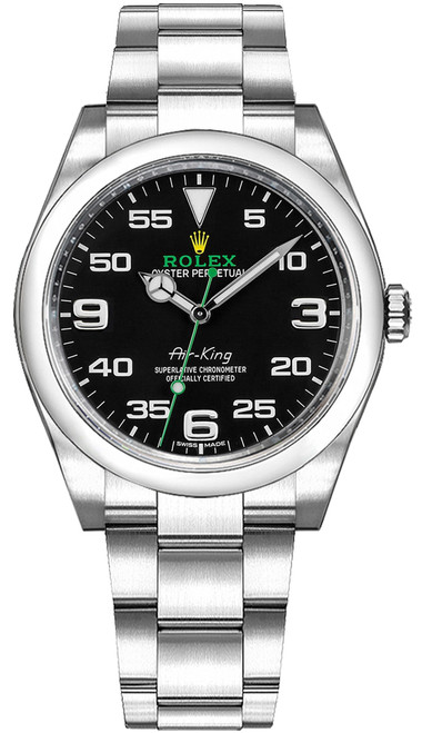 ROLEX Oyster Perpetual Air-King Black Dial Men
S Watch 116900-0001 Image 1