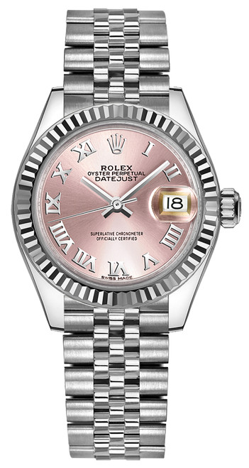ROLEX Lady-Datejust 28 Pink Roman Numeral Women
S Watch 279174-0017 Image 1