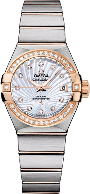 OMEGA Constellation Steel & 18K Rose Gold Women'S Watch 123.25.27.20.55.001 Image 1