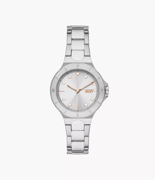 DKNY Chambers Three-Hand Stainless Steel Watch Ny6641 Image 1
