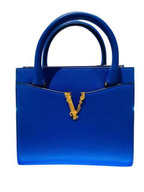 VERSACE Small Vitello Top Handle Bag