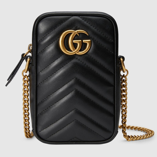 GUCCI Gg Marmont Mini Bag - Black