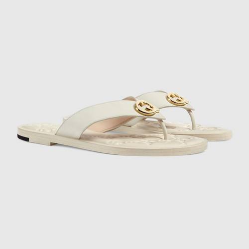 GUCCI Gg Pattern Flip Flops For Women