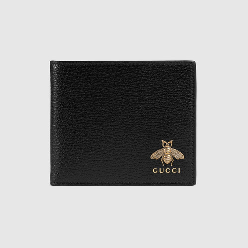 GUCCI Wallet with coin purse Animalier in leather
