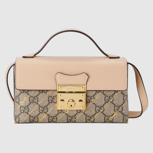 GUCCI Mors Print Mini Padlock Bag