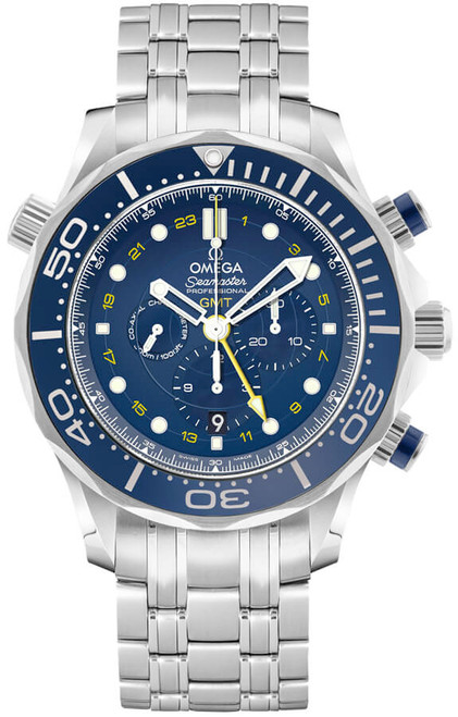 OMEGA Seamaster Chronograph Blue Dial Men'S Watch 212.30.44.52.03.001 Image 1