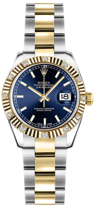 ROLEX Lady-Datejust 26 Blue Dial Women
S Watch 179313 Image 1