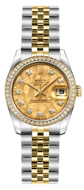 ROLEX Lady-Datejust 26 Steel & Gold Jubilee Bracelet Watch 179383 Image 1