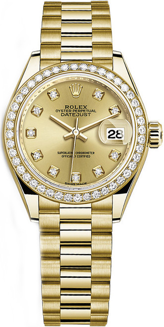 ROLEX Lady-Datejust 28 Solid Gold Watch 279138Rbr-0023 Image 1