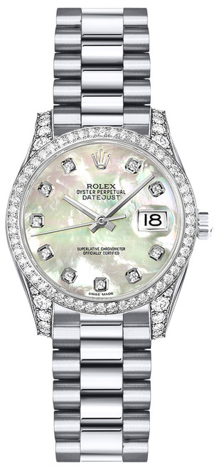 ROLEX Lady-Datejust 26 Mother Of Pearl Diamond Women
S Watch 179159 Image 1