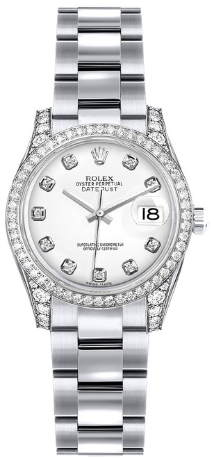 ROLEX Lady-Datejust 26 Diamond White Gold Women
S Watch 179159 Image 1