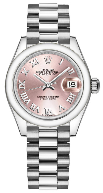 ROLEX Lady-Datejust 28 Pink Roman Dial Women'S Watch 279166-0012 Image 1 ROLEX Lady-Datejust 28 Pink Roman Dial Women'S Watch 279166-0012 Image 1
